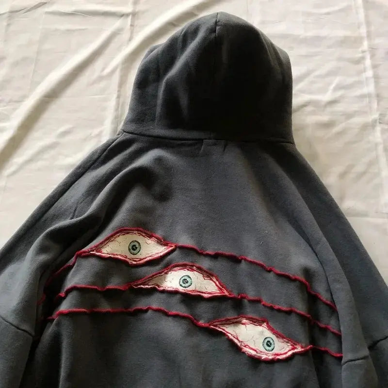 Harajuku Embroidery Hoodie INVETITUM