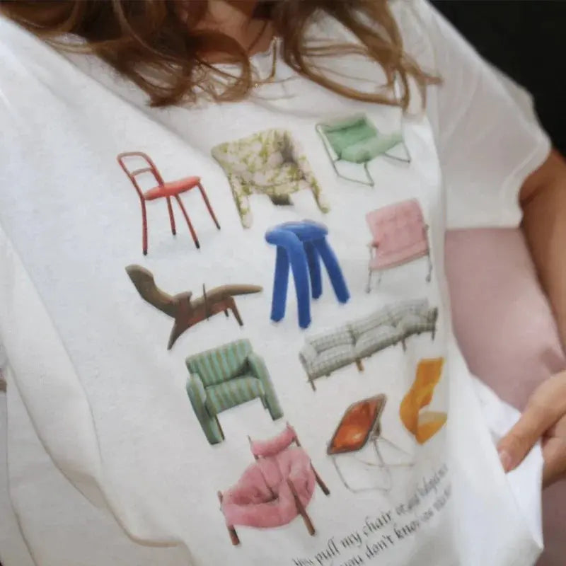 Design Chairs Vintage T Shirt INVETITUM
