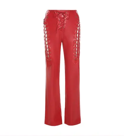 Laced Leather Pants INVETITUM