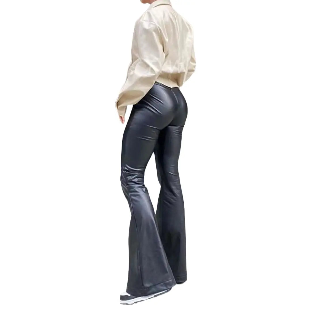 Flared Leather Pants INVETITUM