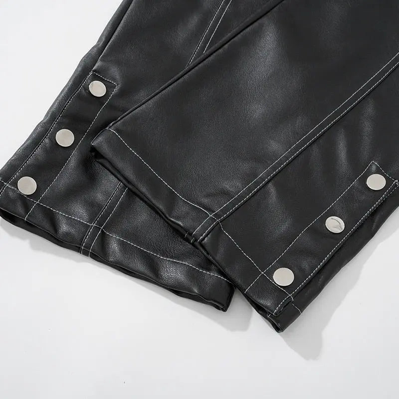 Leather Cargo Pants INVETITUM